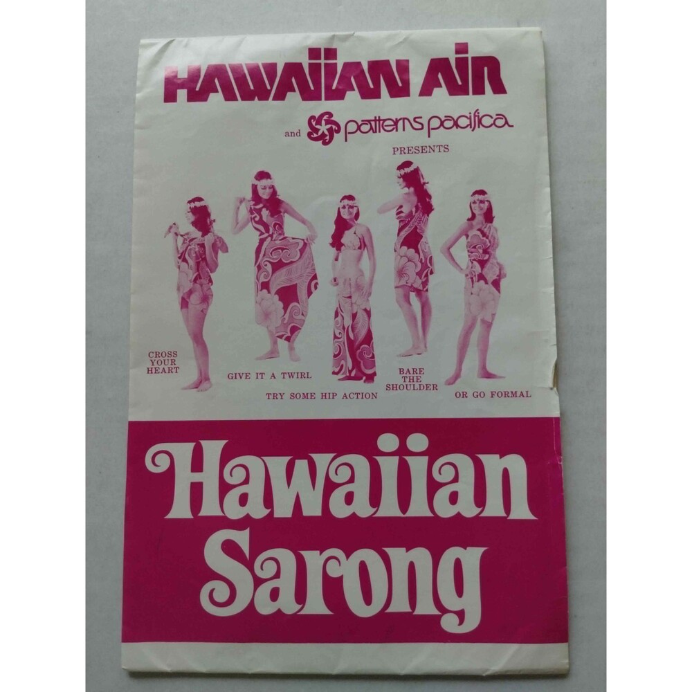 Hawaiian Sarong Sewing Pattern, Wear 5 Different Ways, Size 6-16